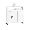 Sobuy vannitoakapp ratastega valge BZR02-W