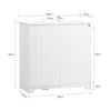 Sobuy basseinikapp vannitoakapp 2 ust BZR108-W