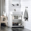 Sobuy basseinikapp vannitoakapp 2 ust BZR108-W
