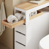 Sobuy vannitoakapp ratastega valge BZR54-W