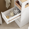Sobuy vannitoakapp ratastega valge BZR54-W