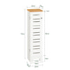 Sobuy WC-pabeririiuli vannitoakapp BZR85-W