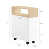 Sobuy kohvilaud ratastega valge FBT155-W