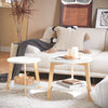 Sobuy puidust seeria laud puidust kiudlaua valge fbt75-w