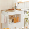 Sobuy köögikapp ratastega CHIPboard White FKW113-I