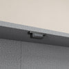 SoBuy FSB113-DG Seinävitriini 80 × 12,2 × 60 cm – lasiovi, 5 hyllyä, tummanharmaa
