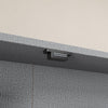 SoBuy FSB113-H-DG Seinävitriini 80 × 12,2 × 80 cm – lasiovi, 5 hyllyä, tummanharmaa