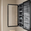 SoBuy FSB113-H-DG Seinävitriini 80 × 12,2 × 80 cm – lasiovi, 5 hyllyä, tummanharmaa