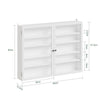 SoBuy FSB113-W Seinäkaappi 80 × 12,2 × 60 cm – ripustettava, kapea, valkoinen