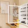 SoBuy FSB113-W Seinäkaappi 80 × 12,2 × 60 cm – ripustettava, kapea, valkoinen