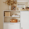 SoBuy FSR230-W Kenkäteline 83 × 14 × 117,5 cm – 8 hyllyä, vain 14 cm leveä, valkoinen