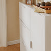 SoBuy FSR230-W Kenkäteline 83 × 14 × 117,5 cm – 8 hyllyä, vain 14 cm leveä, valkoinen