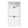 Sobuy kingakapp 2 ust puidukiust kaabel valge FSR87-W-W