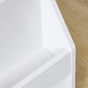 SoBuy KMB118-W Lasten Kirjahylly Lelujen Säilytyskaluste – 3 Lokeroa, Pieni Kirjahylly 3 Tasolla, Valkoinen, 100x30x80 cm