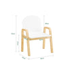 Sobuy 2 Laste toolid kase spooni valge KMB24-WX2