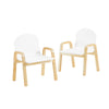 Sobuy 2 Laste toolid kase spooni valge KMB24-WX2
