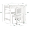 Sobuy 2-osaline lastelaud ja tooli komplekt KMB60-W