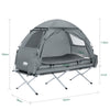 SoBuy 7-in-1 Teltta 1 Hengelle – Retkiteltta | 193x86x160cm Harmaa OGS32-HG