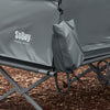 SoBuy Teltta 1 Hengelle – Säilytystaskuilla ja Lamppukoukulla, 2-in-1 Kevyt retkiteltta | 193x86x160cm Harmaa OGS32-II-HG