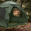 SoBuy Teltta 2 Hengelle - Ja Kenttäsänky, 2-in-1 Retkiteltta | 193x145x185cm Vihreä OGS32-II-L-GR