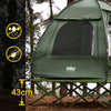 SoBuy Teltta 2 Hengelle - Ja Kenttäsänky, 2-in-1 Retkiteltta | 193x145x185cm Vihreä OGS32-II-L-GR