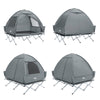 SoBuy Teltta 2 Hengelle - Ja Kenttäsänky, 2-in-1 Retkiteltta | 193x145x185cm Harmaa OGS32-II-L-HG