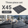 SoBuy SDA14-HG terassilaatat 15 kpl – klikattavat ulkolaatat parvekkeelle, terassille ja puutarhaan, harmaa, 30,5 × 30,5 × 2 cm