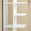 SoBuy STR14-H-W Kirjahylly 30 × 32,5 × 146,8 cm – 10 hyllyä, kapea, valkoinen