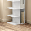 SoBuy STR14-W Hyllykkö 30 × 32,5 × 110,5 cm – 5 tasoa, epäsymmetrinen, MDF, valkoinen