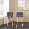 Sobuy 2 baari väljaheite kummist puit ja metallhall FST50-DGX2