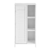 Sobuy vannitoakapp 1 uks puidukiust valge bzr39-w