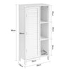 Sobuy vannitoakapp 1 uks puidukiust valge bzr39-w