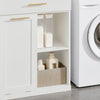 Sobuy pesupesemiskapp 1 uks ja 1 kast puidust kiudlaua valge bzr66-w
