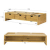 Sobuy Display Stock 3 kasti bambuspuu looduslik bbf03-n