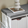 Sobuy Storage Bench Padlow koos kiudlauaga valge FSR30-W