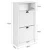 Sobuy kingakapp 2 ust puidukiust kaabel valge FSR87-W-W