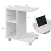 Sobuy kohvilaud ratastega valge fbt48-w