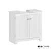 Sobuy basseinikapp 2 uksed puidukiust valge BZR18-II-W