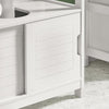 Sobuy basseinikapp 2 uksed puidukiust kaabl valge frg128-i-w
