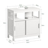 Sobuy basseinikapp 2 uksed puidukiust kaabl valge frg128-i-w