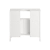 Sobuy basseinikapp 2 uksed puidukiust kaabl valge frg128-i-w