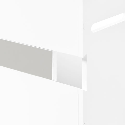 SoBuy BZR199-W WC-paperin annostelija, WC-paperiteline, kaappi WC-paperille, seinään kiinnitettävä