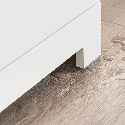 SoBuy BZR213-W Kylpyhuoneen kaappi, jossa 3 pyykkikoria – kapea säilytyskaappi 78x38x90 cm, 1 suuri integroitu pyykkikori ja 2 irrotettavaa kangaskoria – tilaa säästävä kylpyhuoneen säilytysratkaisu