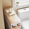 Sobuy vannitoakapp ratastega valge BZR54-W