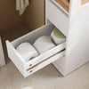 Sobuy vannitoakapp ratastega valge BZR54-W