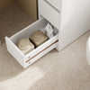 Sobuy vannitoakapp ratastega valge BZR54-W