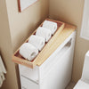 Sobuy vannitoakapp ratastega valge BZR54-W