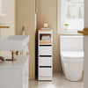Sobuy vannitoakapp ratastega valge BZR54-W