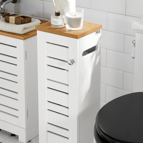 Sobuy WC-pabeririiuli vannitoakapp BZR85-W