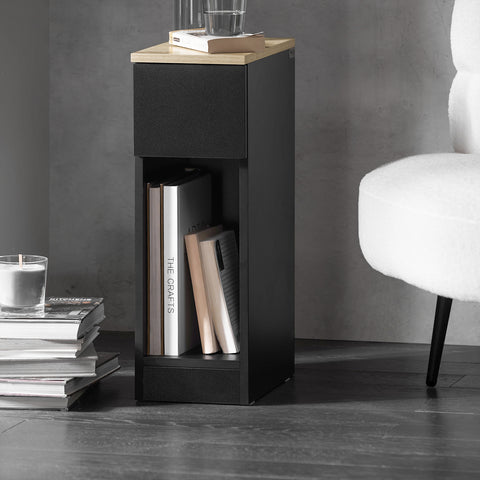 Sobuy kitsas voodiga sahtliga kummutitega must fbt111- chx2